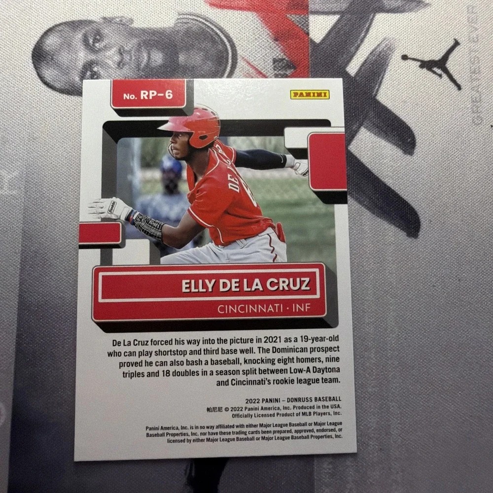 2022 Panini Donruss - Rated Prospect Elly De La Cruz #RP-6 Pink Fireworks (RC)